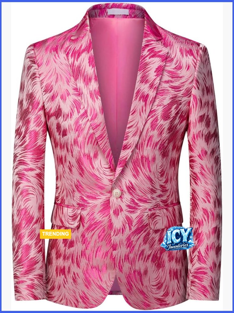 Slim Fit Polyester Blazer For Casual Business Wear